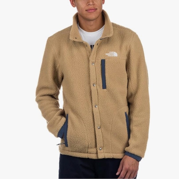 The North Face Parkview men’s Fleece jacket Khaki Stone navy size XL NWT